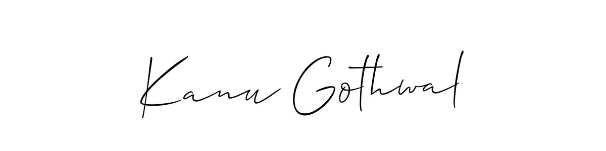 Check out images of Autograph of Kanu Gothwal name. Actor Kanu Gothwal Signature Style. Allison_Script is a professional sign style online. Kanu Gothwal signature style 2 images and pictures png