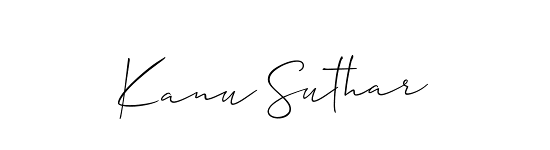 Make a beautiful signature design for name Kanu Suthar. Use this online signature maker to create a handwritten signature for free. Kanu Suthar signature style 2 images and pictures png