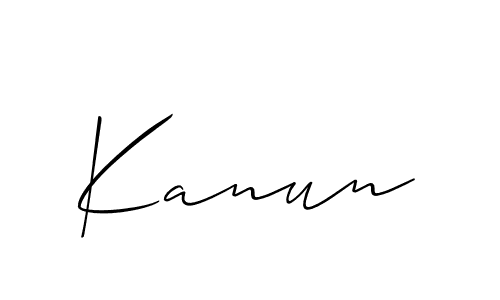 How to make Kanun name signature. Use Allison_Script style for creating short signs online. This is the latest handwritten sign. Kanun signature style 2 images and pictures png