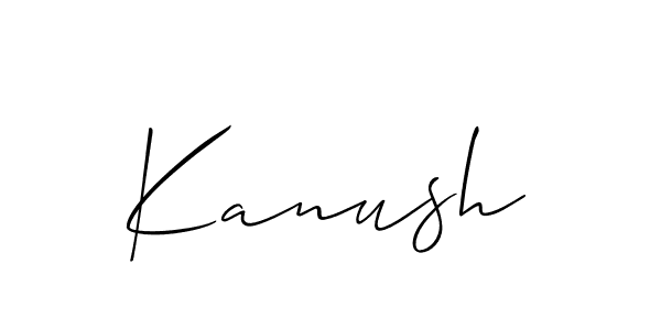 You should practise on your own different ways (Allison_Script) to write your name (Kanush) in signature. don't let someone else do it for you. Kanush signature style 2 images and pictures png
