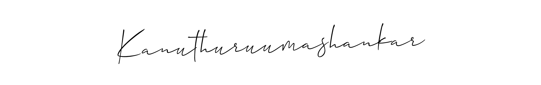You can use this online signature creator to create a handwritten signature for the name Kanuthuruumashankar. This is the best online autograph maker. Kanuthuruumashankar signature style 2 images and pictures png