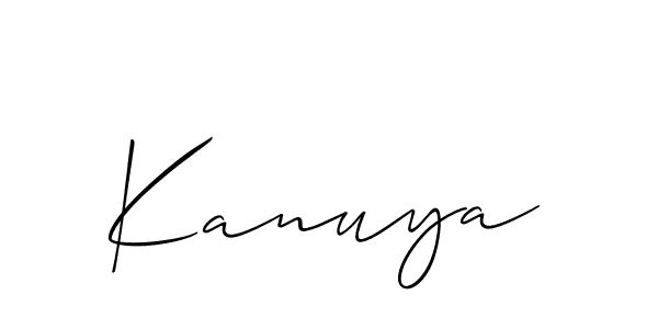 if you are searching for the best signature style for your name Kanuya. so please give up your signature search. here we have designed multiple signature styles  using Allison_Script. Kanuya signature style 2 images and pictures png