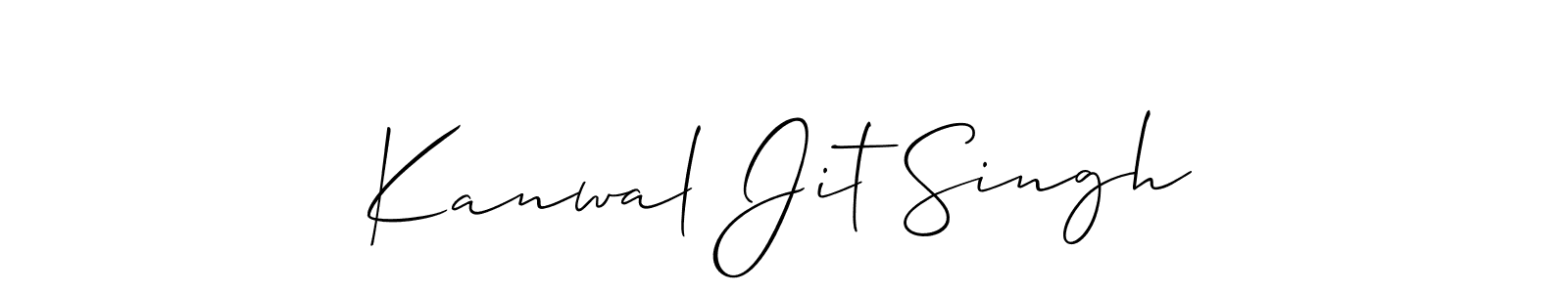 How to make Kanwal Jit Singh signature? Allison_Script is a professional autograph style. Create handwritten signature for Kanwal Jit Singh name. Kanwal Jit Singh signature style 2 images and pictures png