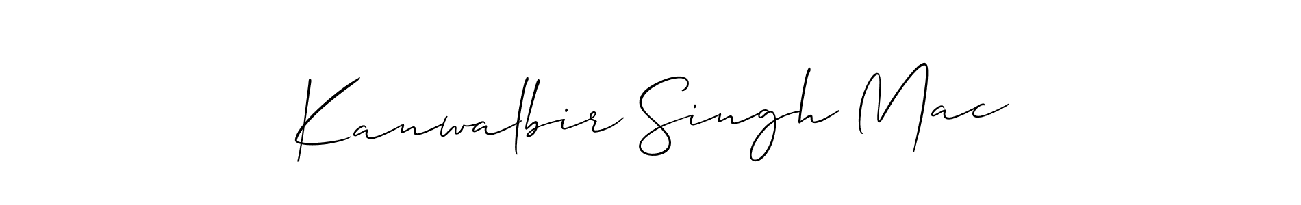 Allison_Script is a professional signature style that is perfect for those who want to add a touch of class to their signature. It is also a great choice for those who want to make their signature more unique. Get Kanwalbir Singh Mac name to fancy signature for free. Kanwalbir Singh Mac signature style 2 images and pictures png
