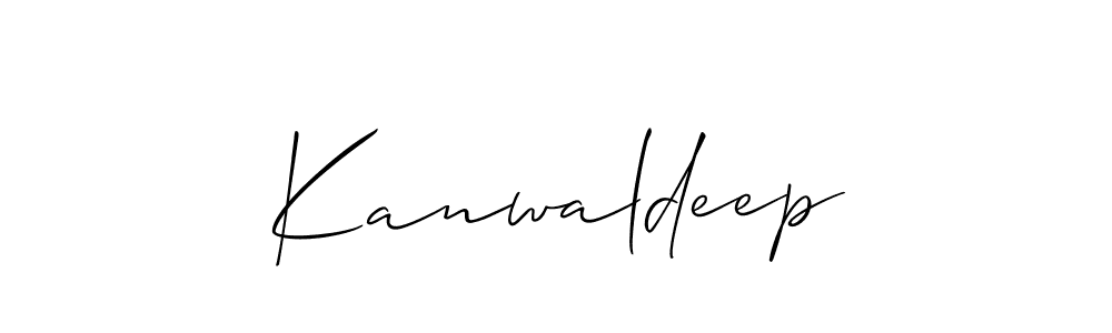 Also we have Kanwaldeep name is the best signature style. Create professional handwritten signature collection using Allison_Script autograph style. Kanwaldeep signature style 2 images and pictures png