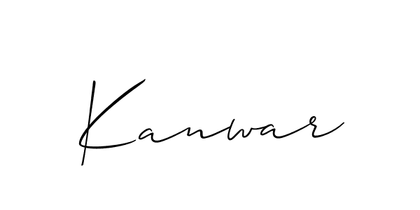 Also we have Kanwar name is the best signature style. Create professional handwritten signature collection using Allison_Script autograph style. Kanwar signature style 2 images and pictures png