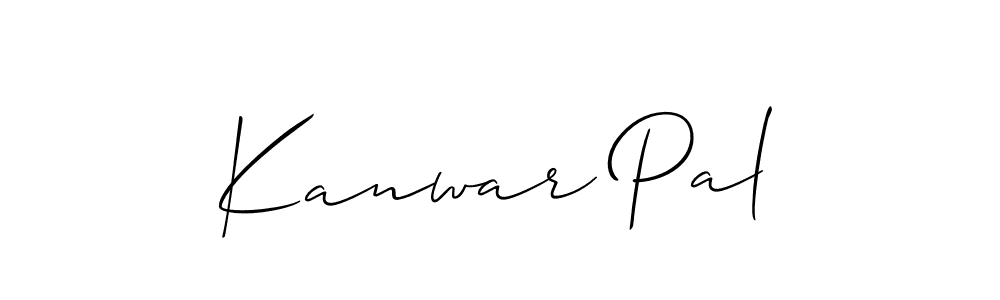 Use a signature maker to create a handwritten signature online. With this signature software, you can design (Allison_Script) your own signature for name Kanwar Pal. Kanwar Pal signature style 2 images and pictures png