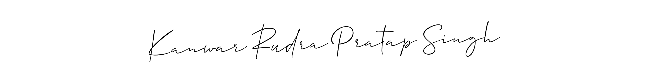 Also You can easily find your signature by using the search form. We will create Kanwar Rudra Pratap Singh name handwritten signature images for you free of cost using Allison_Script sign style. Kanwar Rudra Pratap Singh signature style 2 images and pictures png