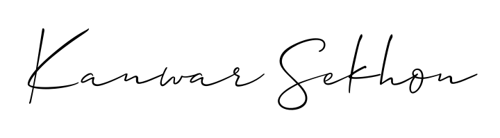 How to make Kanwar Sekhon name signature. Use Allison_Script style for creating short signs online. This is the latest handwritten sign. Kanwar Sekhon signature style 2 images and pictures png