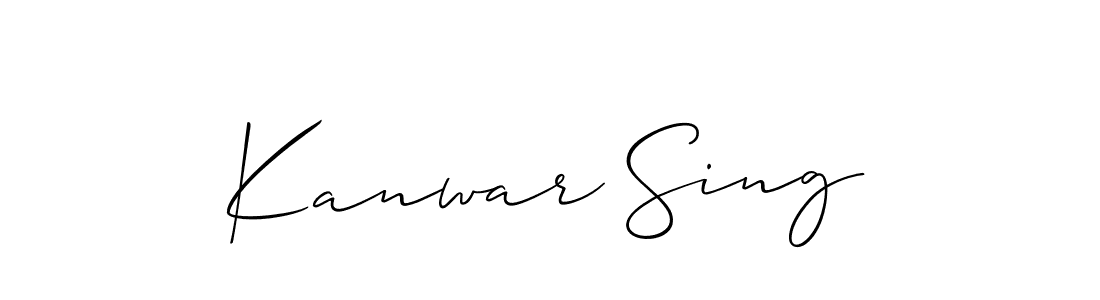 Best and Professional Signature Style for Kanwar Sing. Allison_Script Best Signature Style Collection. Kanwar Sing signature style 2 images and pictures png