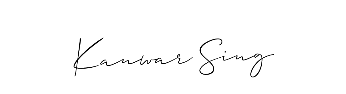 Also we have Kanwar Sing name is the best signature style. Create professional handwritten signature collection using Allison_Script autograph style. Kanwar Sing signature style 2 images and pictures png