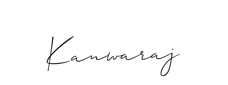 Design your own signature with our free online signature maker. With this signature software, you can create a handwritten (Allison_Script) signature for name Kanwaraj. Kanwaraj signature style 2 images and pictures png