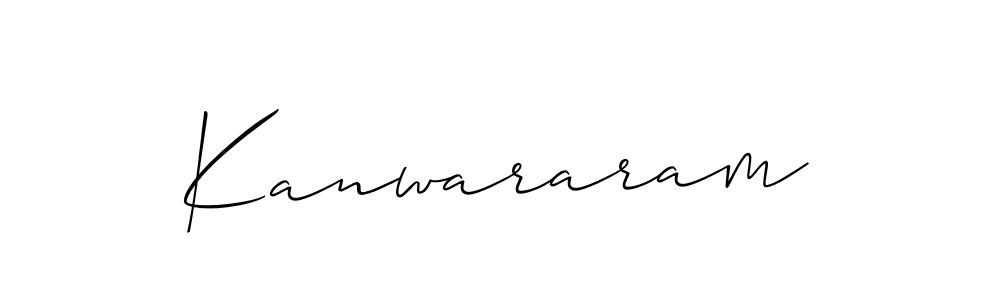 Create a beautiful signature design for name Kanwararam. With this signature (Allison_Script) fonts, you can make a handwritten signature for free. Kanwararam signature style 2 images and pictures png