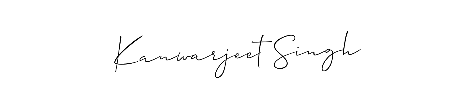 Make a beautiful signature design for name Kanwarjeet Singh. With this signature (Allison_Script) style, you can create a handwritten signature for free. Kanwarjeet Singh signature style 2 images and pictures png