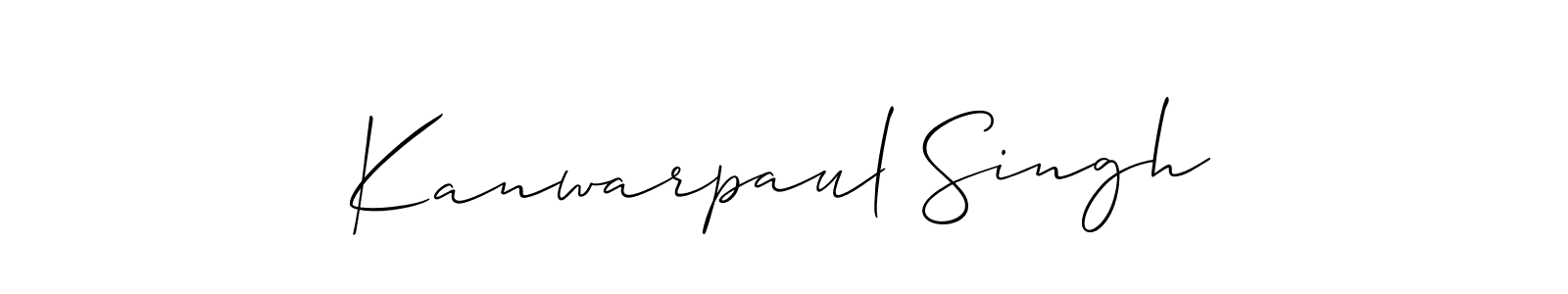 Also we have Kanwarpaul Singh name is the best signature style. Create professional handwritten signature collection using Allison_Script autograph style. Kanwarpaul Singh signature style 2 images and pictures png