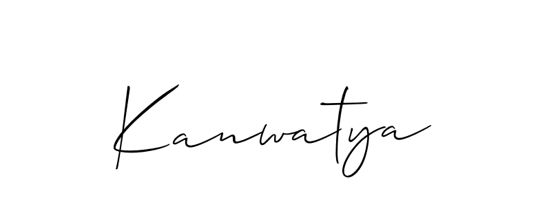 You should practise on your own different ways (Allison_Script) to write your name (Kanwatya) in signature. don't let someone else do it for you. Kanwatya signature style 2 images and pictures png