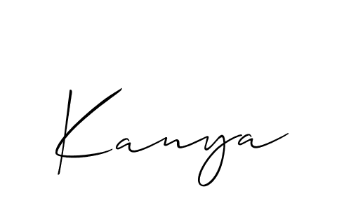 Allison_Script is a professional signature style that is perfect for those who want to add a touch of class to their signature. It is also a great choice for those who want to make their signature more unique. Get Kanya name to fancy signature for free. Kanya signature style 2 images and pictures png