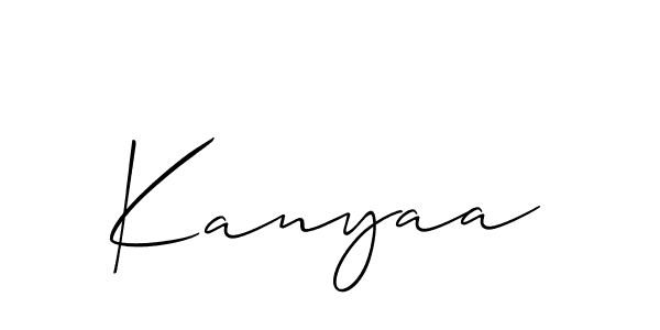 Also You can easily find your signature by using the search form. We will create Kanyaa name handwritten signature images for you free of cost using Allison_Script sign style. Kanyaa signature style 2 images and pictures png