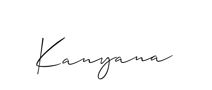 Once you've used our free online signature maker to create your best signature Allison_Script style, it's time to enjoy all of the benefits that Kanyana name signing documents. Kanyana signature style 2 images and pictures png