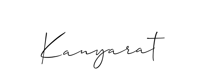 Kanyarat stylish signature style. Best Handwritten Sign (Allison_Script) for my name. Handwritten Signature Collection Ideas for my name Kanyarat. Kanyarat signature style 2 images and pictures png