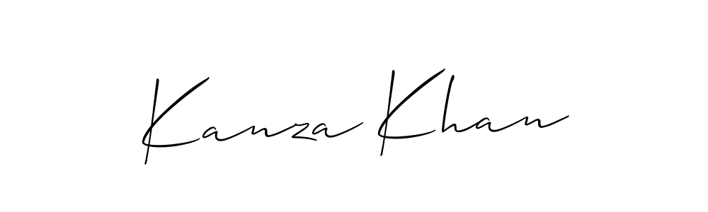 How to make Kanza Khan signature? Allison_Script is a professional autograph style. Create handwritten signature for Kanza Khan name. Kanza Khan signature style 2 images and pictures png