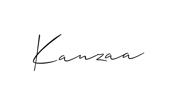 How to Draw Kanzaa signature style? Allison_Script is a latest design signature styles for name Kanzaa. Kanzaa signature style 2 images and pictures png