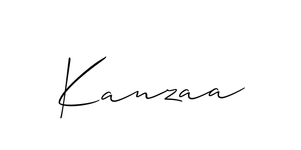 How to Draw Kanzaa signature style? Allison_Script is a latest design signature styles for name Kanzaa. Kanzaa signature style 2 images and pictures png