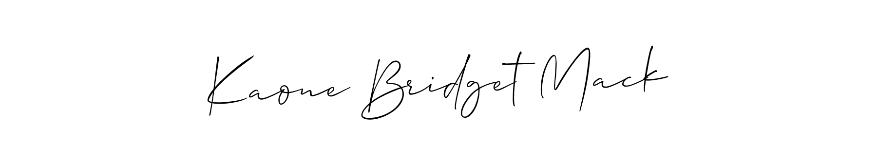 Check out images of Autograph of Kaone Bridget Mack name. Actor Kaone Bridget Mack Signature Style. Allison_Script is a professional sign style online. Kaone Bridget Mack signature style 2 images and pictures png
