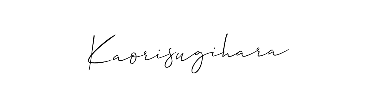 Also You can easily find your signature by using the search form. We will create Kaorisugihara name handwritten signature images for you free of cost using Allison_Script sign style. Kaorisugihara signature style 2 images and pictures png