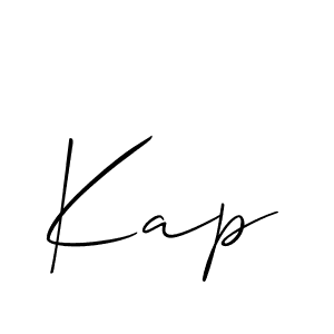 You should practise on your own different ways (Allison_Script) to write your name (Kap) in signature. don't let someone else do it for you. Kap signature style 2 images and pictures png