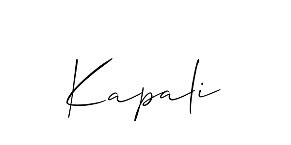 Kapali stylish signature style. Best Handwritten Sign (Allison_Script) for my name. Handwritten Signature Collection Ideas for my name Kapali. Kapali signature style 2 images and pictures png