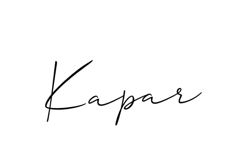 Also You can easily find your signature by using the search form. We will create Kapar name handwritten signature images for you free of cost using Allison_Script sign style. Kapar signature style 2 images and pictures png