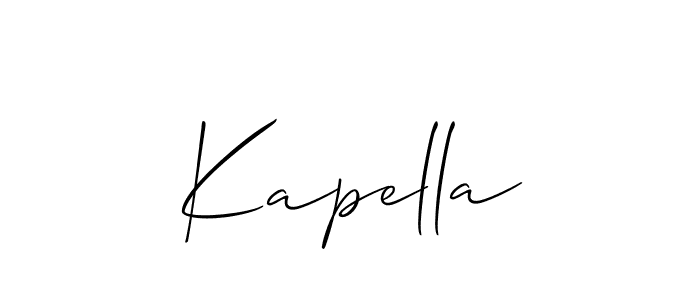 Best and Professional Signature Style for Kapella. Allison_Script Best Signature Style Collection. Kapella signature style 2 images and pictures png