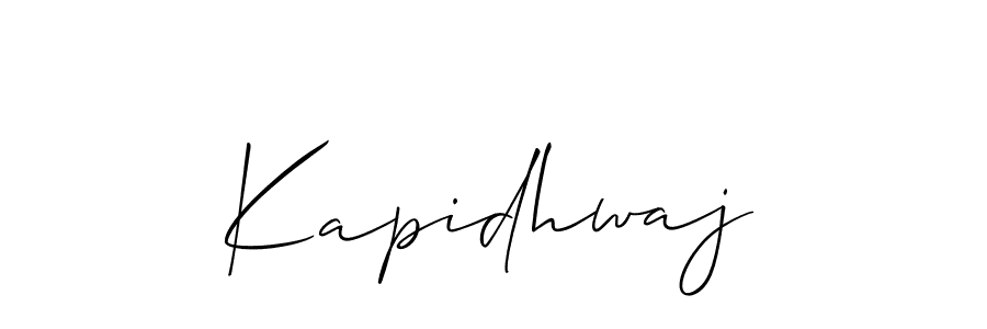 Make a beautiful signature design for name Kapidhwaj. With this signature (Allison_Script) style, you can create a handwritten signature for free. Kapidhwaj signature style 2 images and pictures png