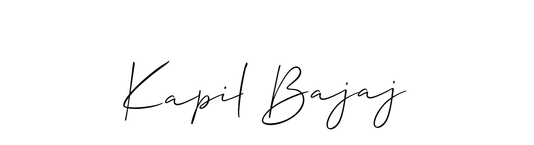 Best and Professional Signature Style for Kapil Bajaj. Allison_Script Best Signature Style Collection. Kapil Bajaj signature style 2 images and pictures png