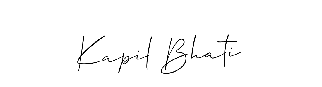 This is the best signature style for the Kapil Bhati name. Also you like these signature font (Allison_Script). Mix name signature. Kapil Bhati signature style 2 images and pictures png
