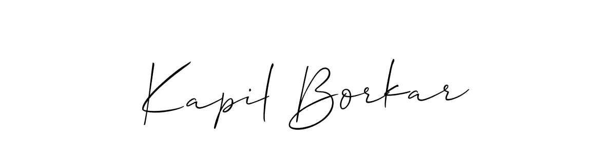 Best and Professional Signature Style for Kapil Borkar. Allison_Script Best Signature Style Collection. Kapil Borkar signature style 2 images and pictures png