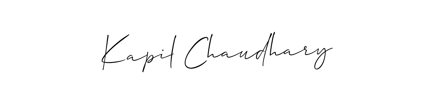 Best and Professional Signature Style for Kapil Chaudhary. Allison_Script Best Signature Style Collection. Kapil Chaudhary signature style 2 images and pictures png