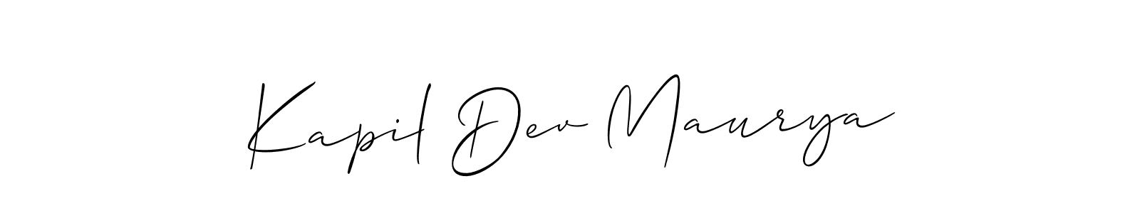 Make a beautiful signature design for name Kapil Dev Maurya. Use this online signature maker to create a handwritten signature for free. Kapil Dev Maurya signature style 2 images and pictures png