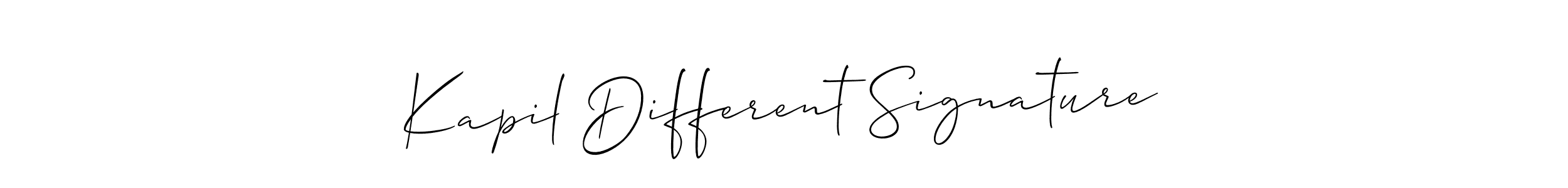 How to make Kapil Different Signature name signature. Use Allison_Script style for creating short signs online. This is the latest handwritten sign. Kapil Different Signature signature style 2 images and pictures png