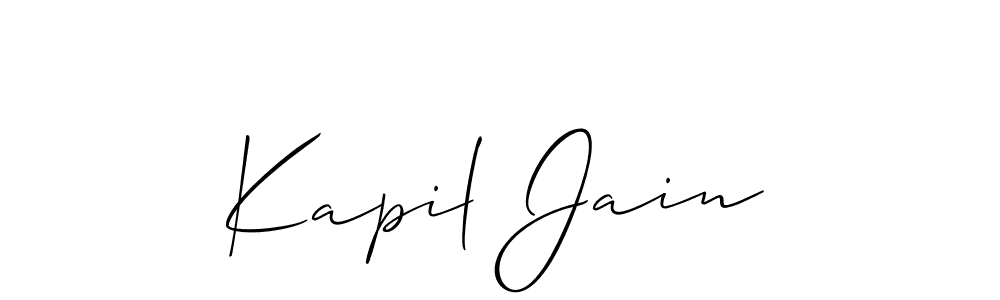 Also we have Kapil Jain name is the best signature style. Create professional handwritten signature collection using Allison_Script autograph style. Kapil Jain signature style 2 images and pictures png