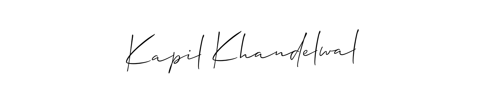 You can use this online signature creator to create a handwritten signature for the name Kapil Khandelwal. This is the best online autograph maker. Kapil Khandelwal signature style 2 images and pictures png