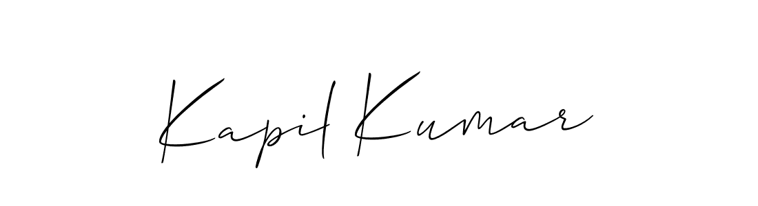 if you are searching for the best signature style for your name Kapil Kumar. so please give up your signature search. here we have designed multiple signature styles  using Allison_Script. Kapil Kumar signature style 2 images and pictures png