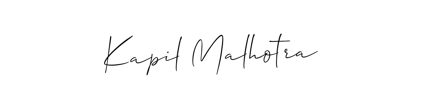 if you are searching for the best signature style for your name Kapil Malhotra. so please give up your signature search. here we have designed multiple signature styles  using Allison_Script. Kapil Malhotra signature style 2 images and pictures png