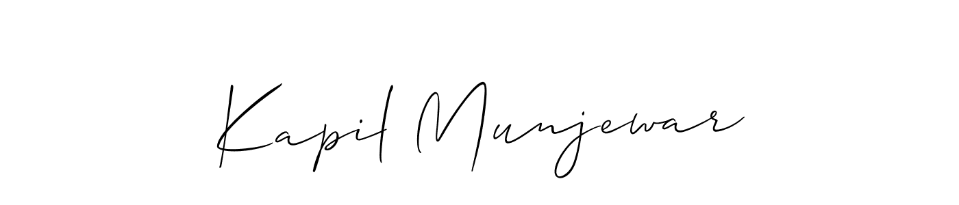 Here are the top 10 professional signature styles for the name Kapil Munjewar. These are the best autograph styles you can use for your name. Kapil Munjewar signature style 2 images and pictures png