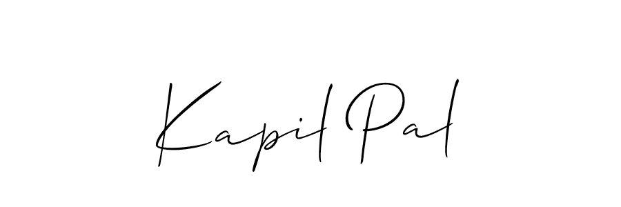Make a beautiful signature design for name Kapil Pal. With this signature (Allison_Script) style, you can create a handwritten signature for free. Kapil Pal signature style 2 images and pictures png