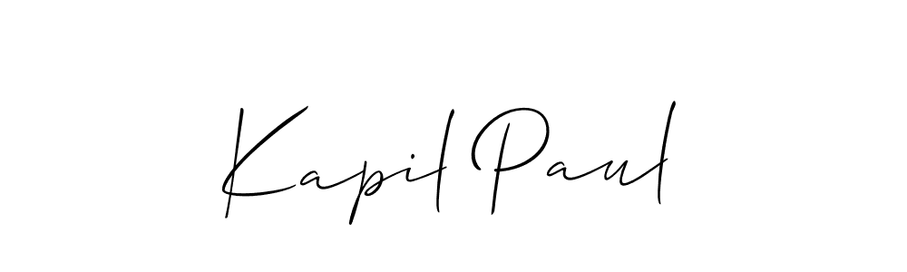 Also we have Kapil Paul name is the best signature style. Create professional handwritten signature collection using Allison_Script autograph style. Kapil Paul signature style 2 images and pictures png