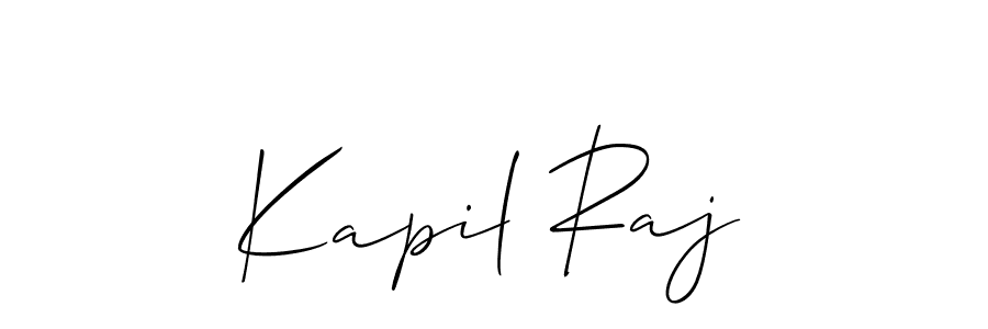 Also You can easily find your signature by using the search form. We will create Kapil Raj name handwritten signature images for you free of cost using Allison_Script sign style. Kapil Raj signature style 2 images and pictures png