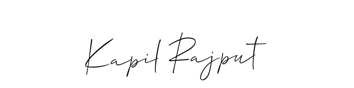 Kapil Rajput stylish signature style. Best Handwritten Sign (Allison_Script) for my name. Handwritten Signature Collection Ideas for my name Kapil Rajput. Kapil Rajput signature style 2 images and pictures png