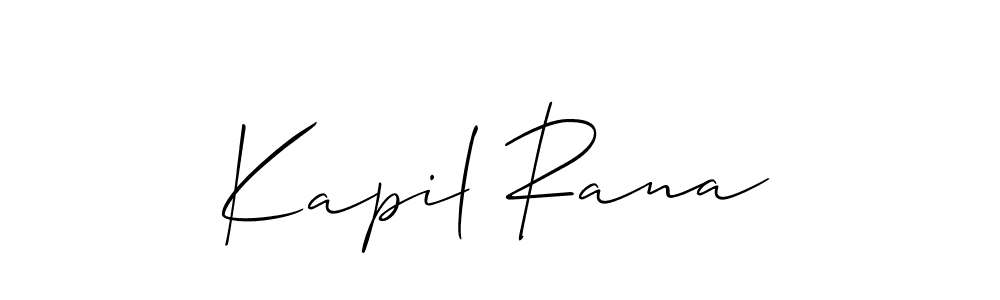 How to Draw Kapil Rana signature style? Allison_Script is a latest design signature styles for name Kapil Rana. Kapil Rana signature style 2 images and pictures png